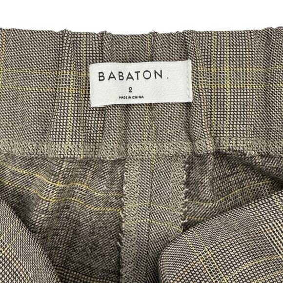 BABATON Aritzia Conan Plaid Dress Pant Sz 2 - Picture 5 of 7
